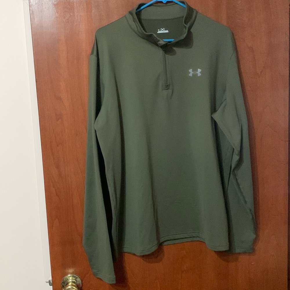 Olive Under Armour Quarter Zip pullover